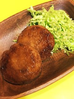 イカとレンコンのもちもちハンバーグ♡-レシピのメイン写真