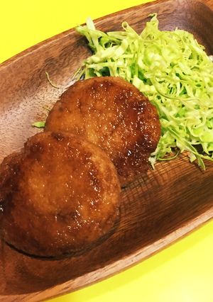 イカとレンコンのもちもちハンバーグ♡-レシピのメイン写真
