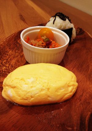 レンジ☆ふわふわだし巻き卵風オムレツ-レシピのメイン写真