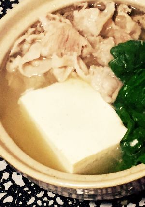 簡単10分鍋！お豆腐入りの常夜鍋-レシピのメイン写真