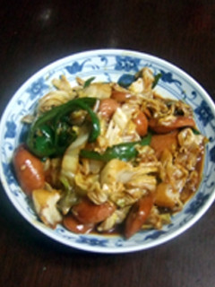 ケチャップとソース炒め-レシピのメイン写真