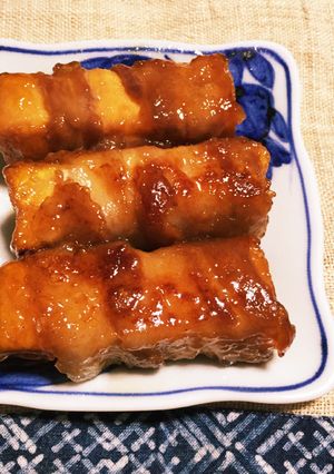 豚バラ肉の厚揚げ巻き♪。-レシピのメイン写真