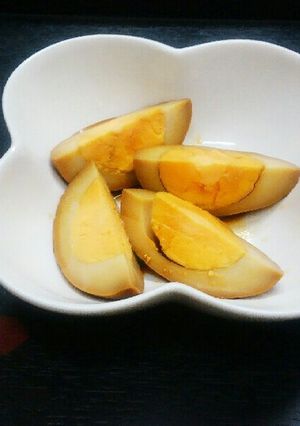 ジプロックで煮玉子☺伊勢うどんのタレ味-レシピのメイン写真