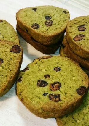 甘納豆入り 抹茶とおからのクッキー-レシピのメイン写真