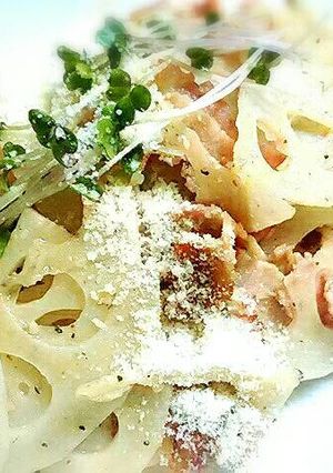 れんこんとベーコンの塩炒め-レシピのメイン写真