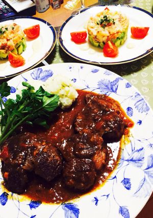 案外簡単牛肉の赤ワイン煮-レシピのメイン写真