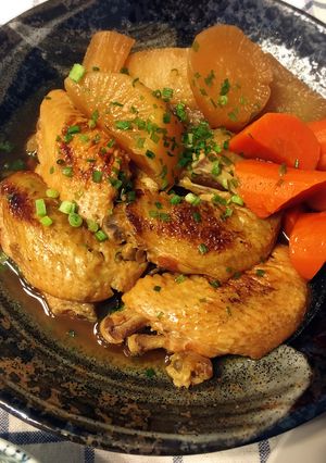 圧力鍋で！だしが香る手羽先と根菜の煮もの-レシピのメイン写真