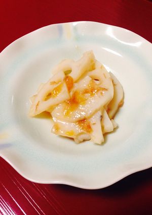 鰹節で出汁いらず☆れんこん☆梅干し鰹煮-レシピのメイン写真