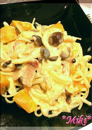 ハッピーパンプキン・ソイチーズパスタ♪-レシピのメイン写真