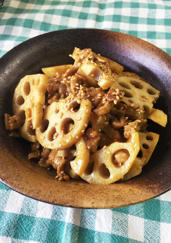 れんこんと豚肉のカレー炒め-レシピのメイン写真