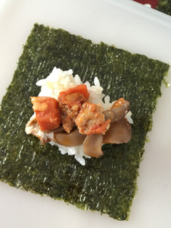 煮込みハンバーグの手巻きごはん-レシピのメイン写真
