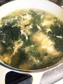 【超初心者】ソッコーワカメ卵スープ-レシピのメイン写真