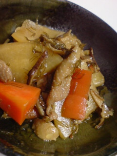 こっくりうま♪鶏皮と大根のニンニク醤油煮-レシピのメイン写真