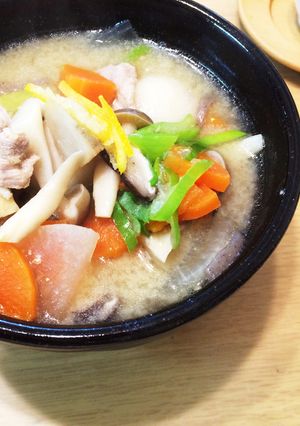 白味噌と甘酒の豚汁-レシピのメイン写真