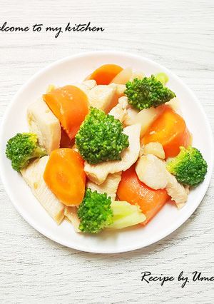 ごろごろ野菜と鶏胸肉の味噌照り焼き炒め-レシピのメイン写真