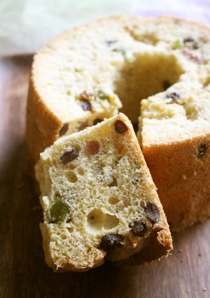 キラキラお豆と、豆腐のシフォンケーキ♪-レシピのメイン写真