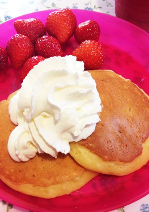 餅入り✿もっちりパンケーキ✿-レシピのメイン写真