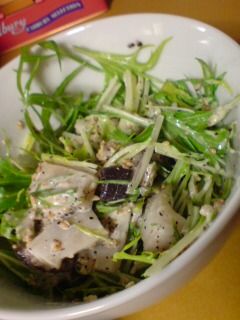 シャキシャキ水菜とタコのサラダ-レシピのメイン写真