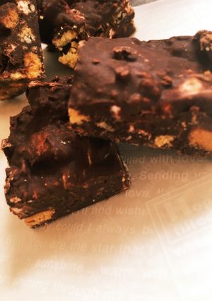 バレンタイン手作り♡チョコバー-レシピのメイン写真