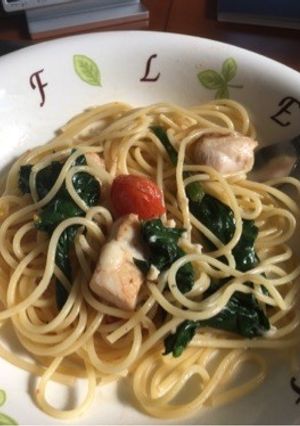 ほうれん草パスタ-レシピのメイン写真