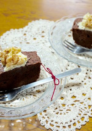 濃厚ブラウニー♡ホワイトチョコナッツ-レシピのメイン写真