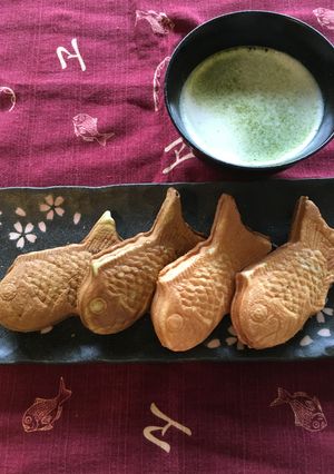 クリームチーズ鯛焼きと抹茶鯛焼き-レシピのメイン写真