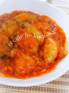 くにしゃんの牡蛎のチリソース煮♪-レシピのメイン写真