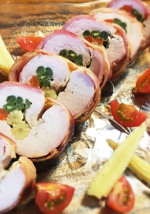 鶏胸肉塩麹柔らかベーコン巻→party-レシピのメイン写真