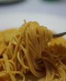 瓶詰めウニのクリームスパゲッティ