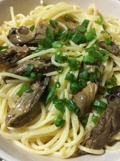 牡蠣のオイル漬け缶deパスタ!-レシピのメイン写真