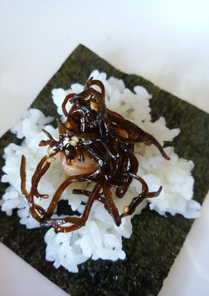 手巻きご飯に梅ゴマ昆布！-レシピのメイン写真
