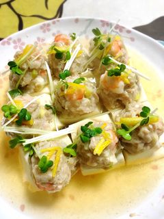 鶏団子のせ豆腐あんかけ♪-レシピのメイン写真