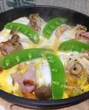 ノンメタポークロースハムで巣ごもり玉子