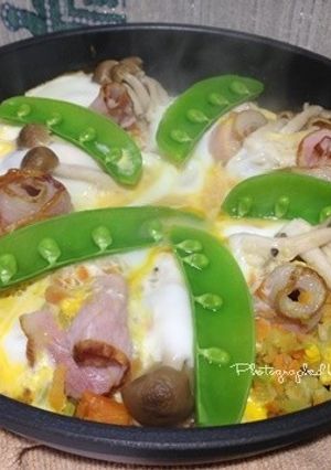 ノンメタポークロースハムで巣ごもり玉子-レシピのメイン写真