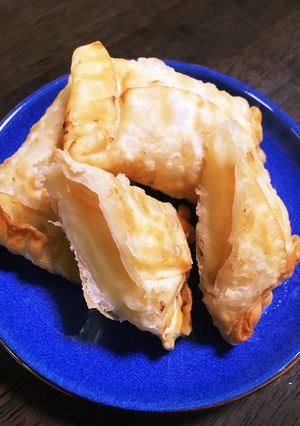餃子の皮【アップルカスタードパイ】擬き♫-レシピのメイン写真