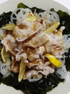 ノンメタポークと広田湾産わかめ温しゃぶ-レシピのメイン写真