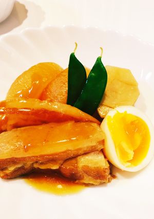 圧力鍋40分お箸で切れる豚角煮-レシピのメイン写真