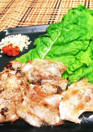 脂が旨い！豚バラで焼肉サムギョプサル♪-レシピのメイン写真