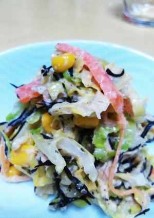 簡単！ヒジキとツナと野菜たちのサラダ☆-レシピのメイン写真