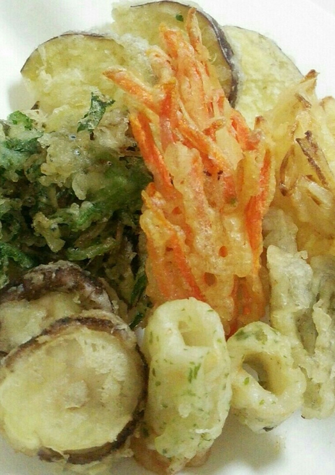 うちの天ぷら。天丼≠天ぷらの卵とじ。-レシピのメイン写真