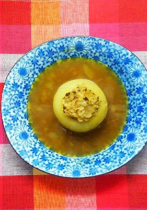 圧力鍋で玉葱のまるごとカレー煮♪-レシピのメイン写真