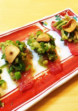 ひと手間で居酒屋風☆まぐろのネギのっけ-レシピのメイン写真