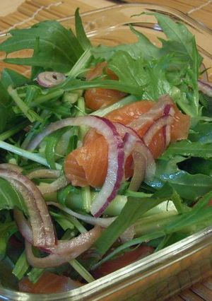 毎日食べたいサラダ１（サーモンサラダ）-レシピのメイン写真