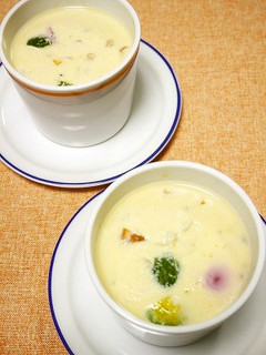 失敗しない茶碗蒸し♪春野菜の卵豆腐蒸し-レシピのメイン写真