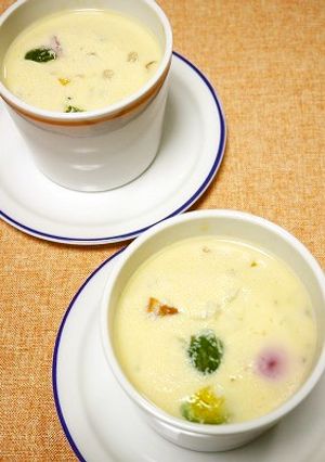 失敗しない茶碗蒸し♪春野菜の卵豆腐蒸し-レシピのメイン写真
