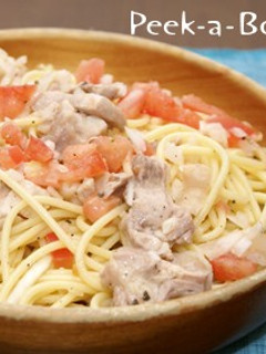 鶏肉とトマトの冷製スパゲッティー-レシピのメイン写真