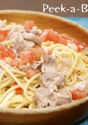 鶏肉とトマトの冷製スパゲッティー-レシピのメイン写真