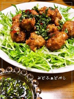 スタミナ✿ニラだれ✿レンコン団子-レシピのメイン写真