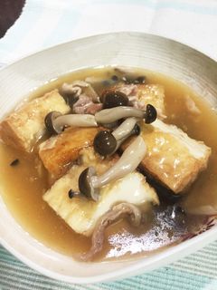 しめじと厚揚げの煮物(-_^)-レシピのメイン写真