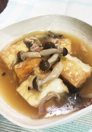 しめじと厚揚げの煮物(-_^)-レシピのメイン写真